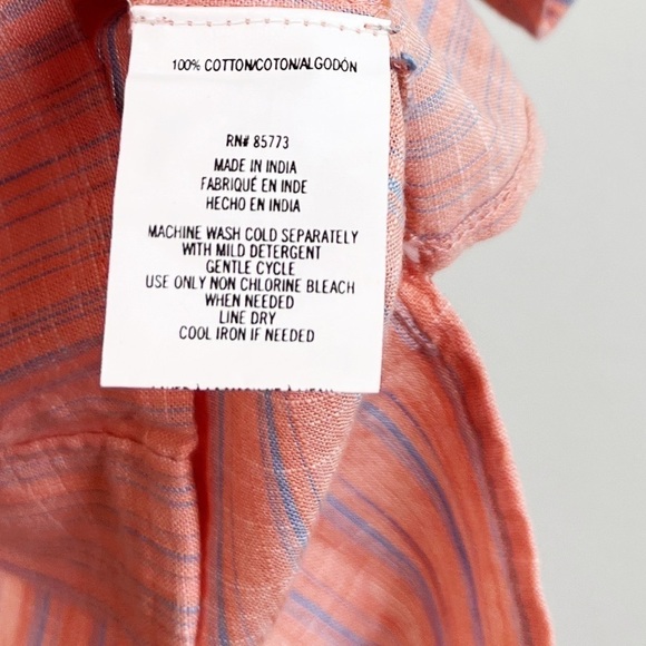 NWT O’Neill Doris Stripe Button Down Oversized Collared Shirt - Picture 9 of 9